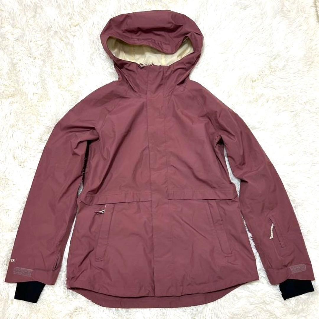 Burton ゴアテックス　フード付きジャケット Mサイズ　ピンク