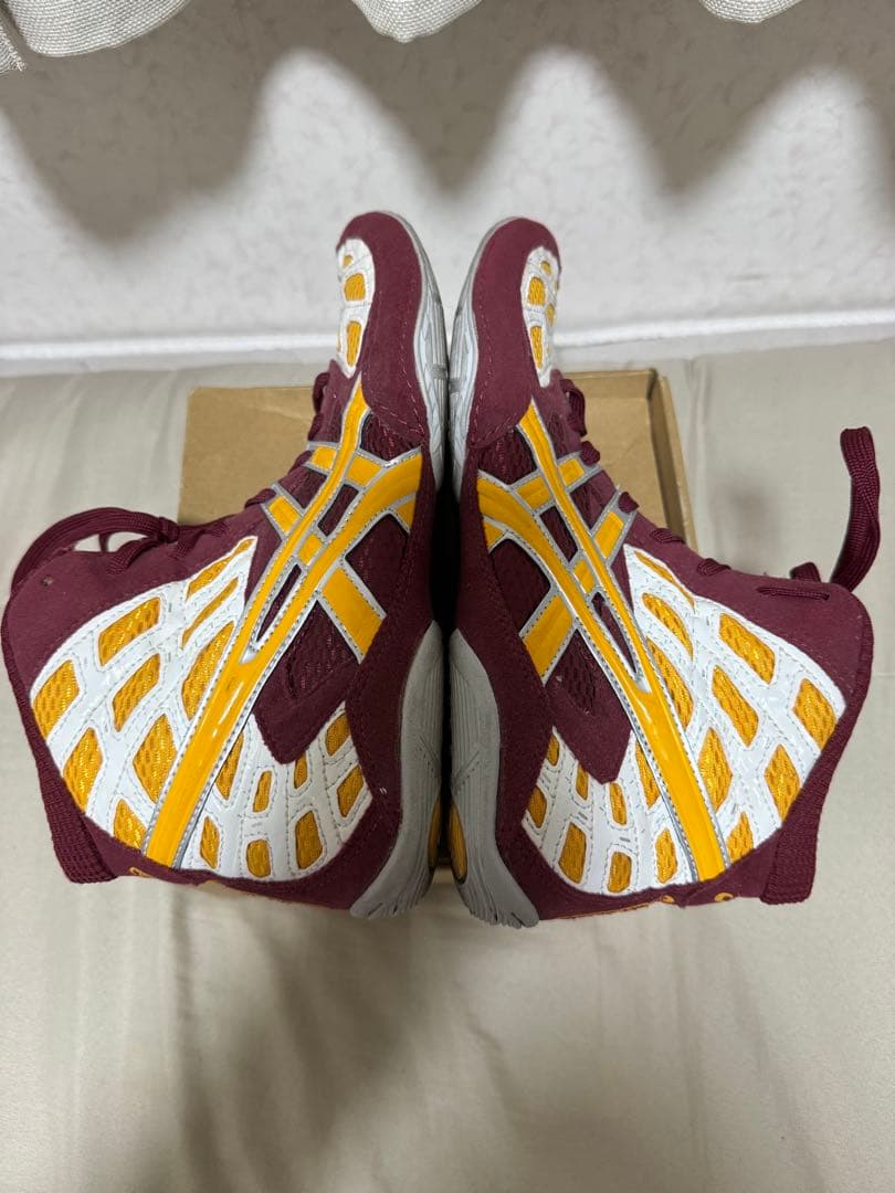 【希少・美品】アシックス レスリングシューズ ハイカット