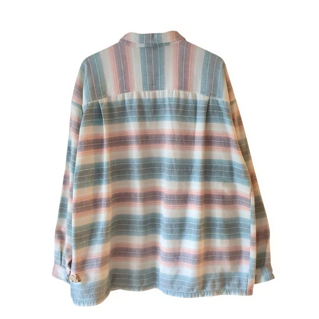 Patagonia サニーストライプ ヘビーフランネルシャツ ポルトガル製 XL