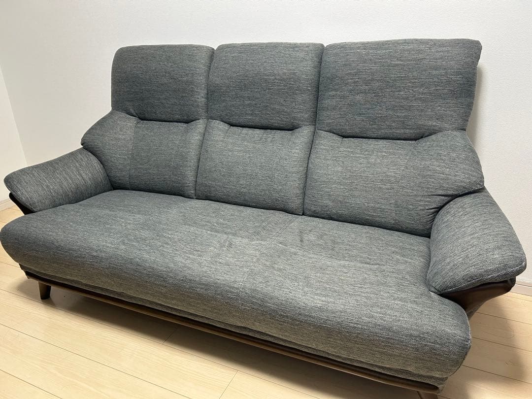 1人掛けソファ 布張りタイプ (コウテイ3 DR-GY) | ニトリネット【公式