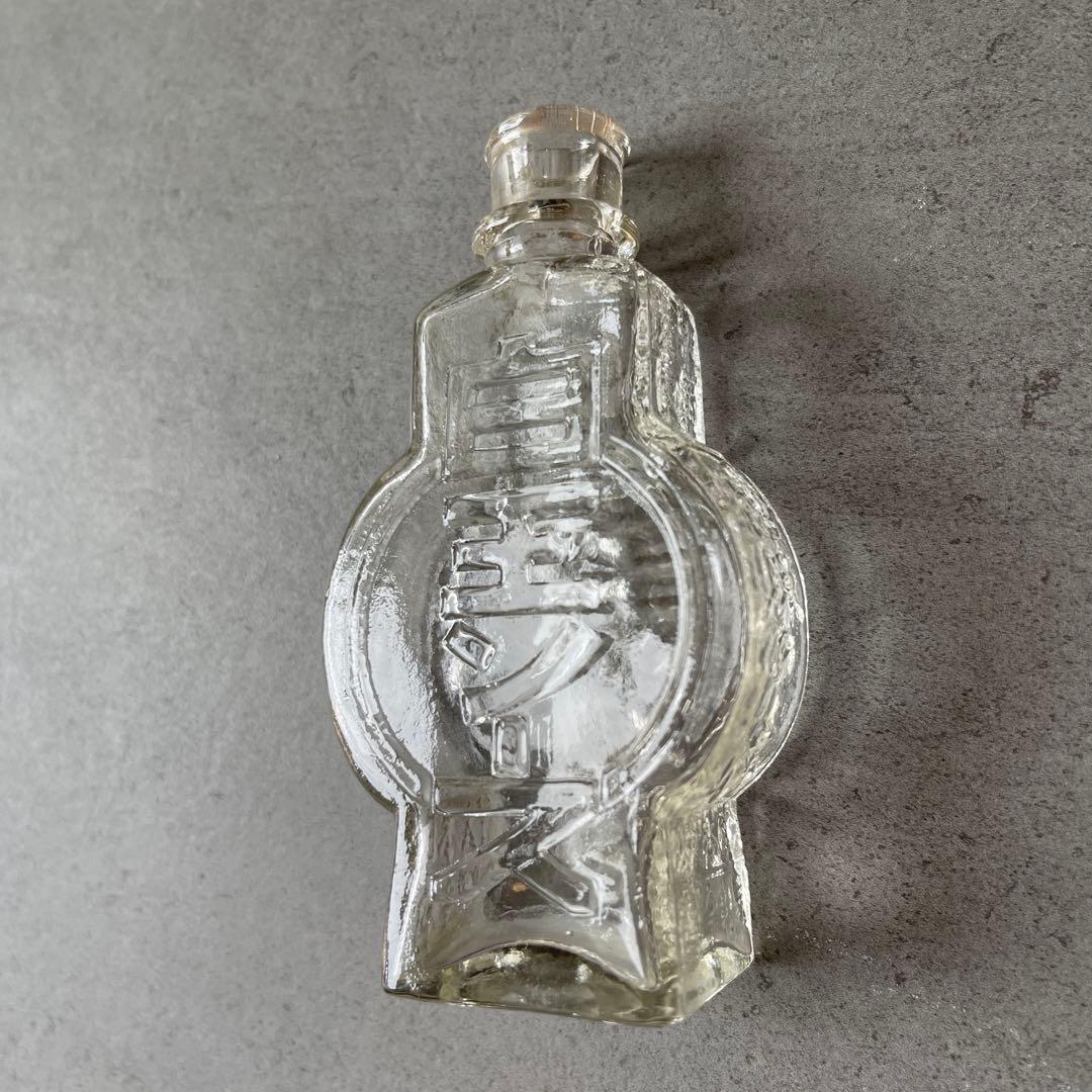 白玉ソース　アンティーク　ガラス　大日本大阪野村吟醸　注ぎ口と底汚れあり　希少