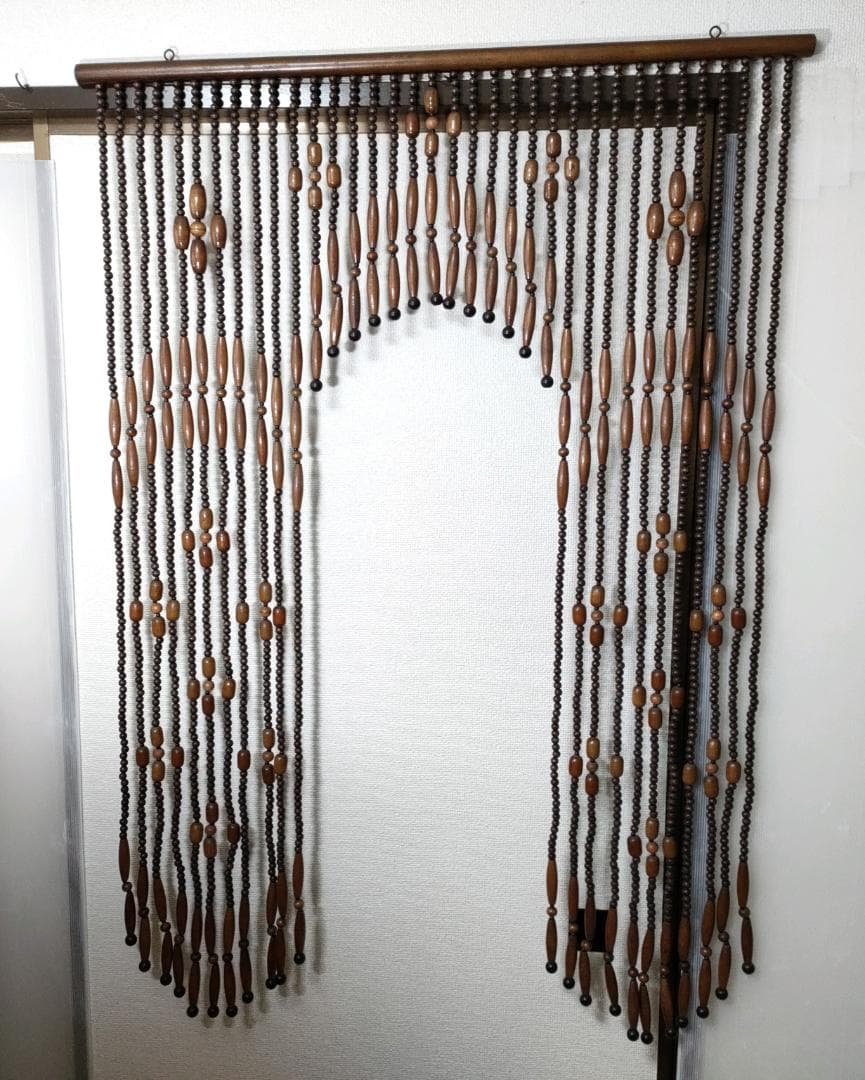 昭和レトロ 古道具 玉簾 玉すだれ 暖簾 珠のれん のれん アンティーク