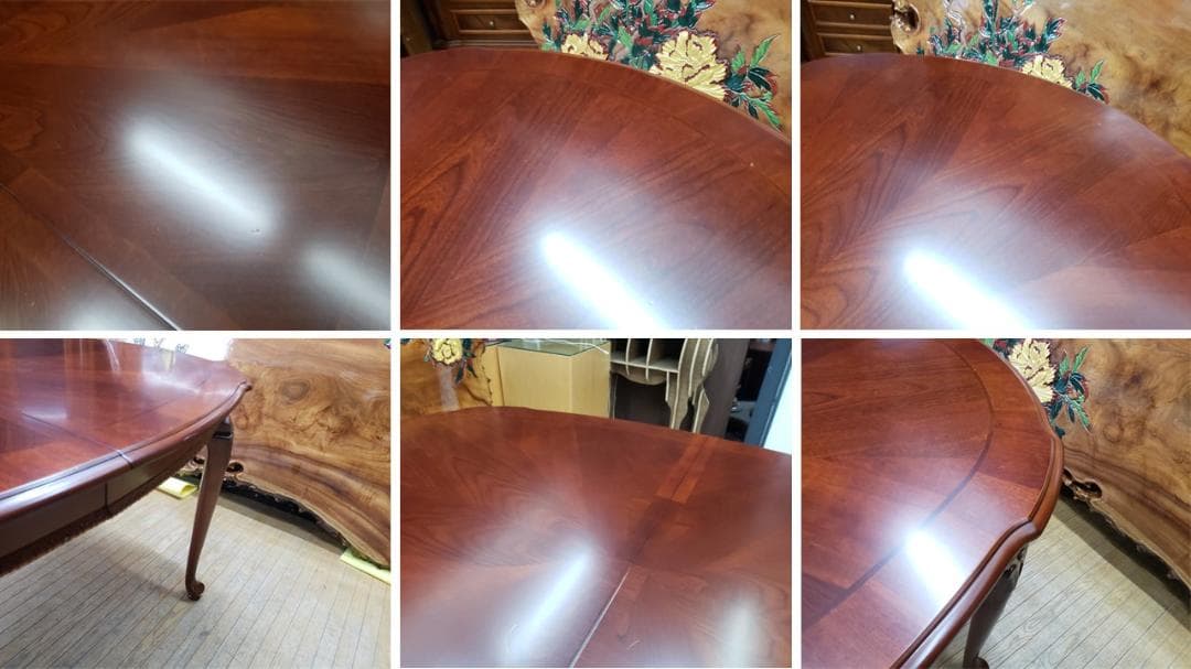 a12 アメリカ製 猫脚 ダイニング 5点セット