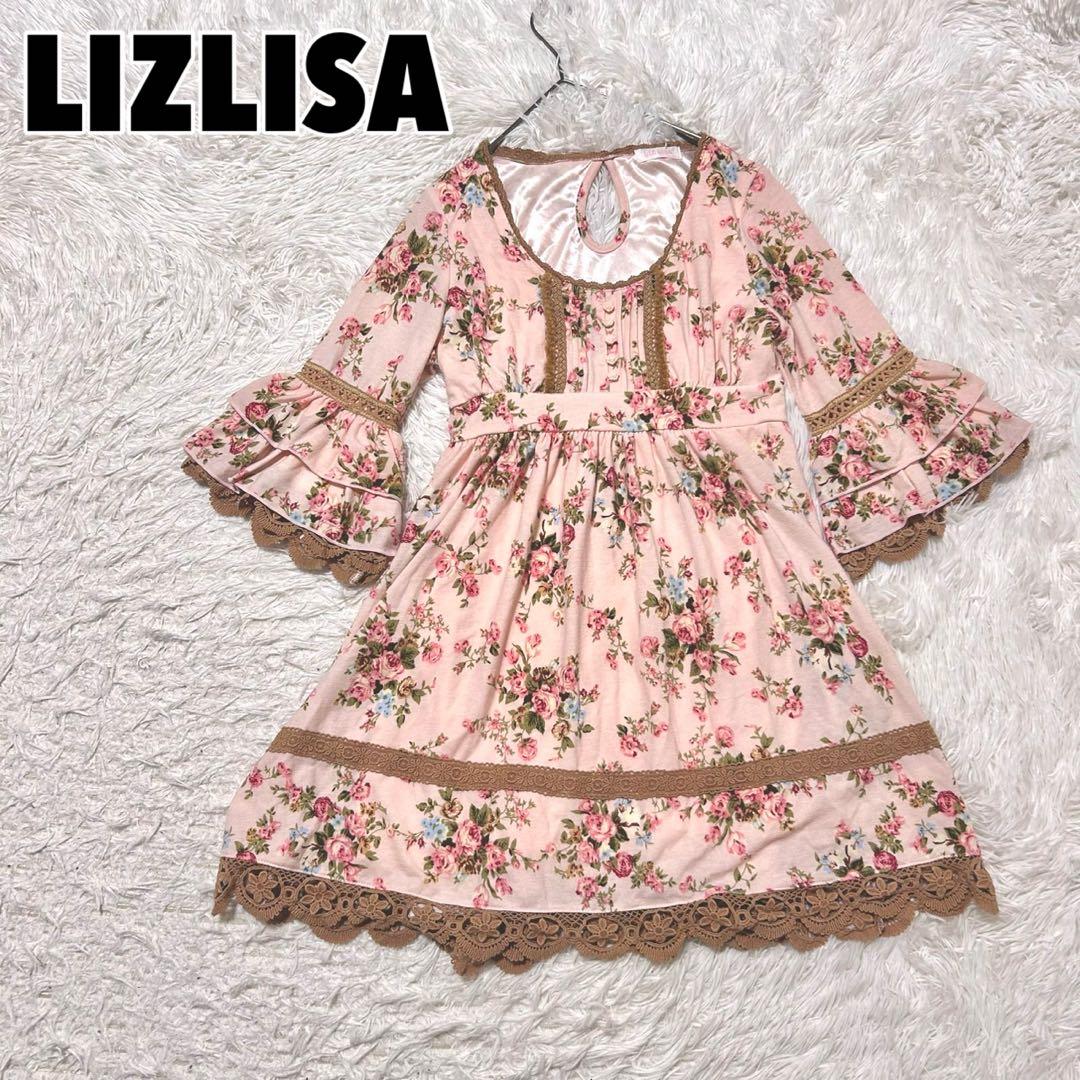 LIZLISA リズリサ 花柄 ワンピース 薔薇 Y2K 姫ギャル バレエコア