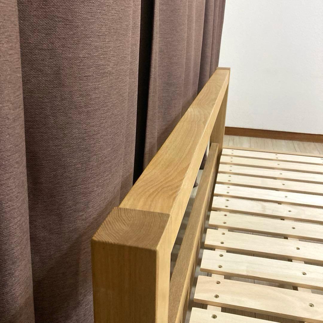 【自社配送エリア内限定販売】パっと見美品！MUJIセミダブルサイズベットフレーム