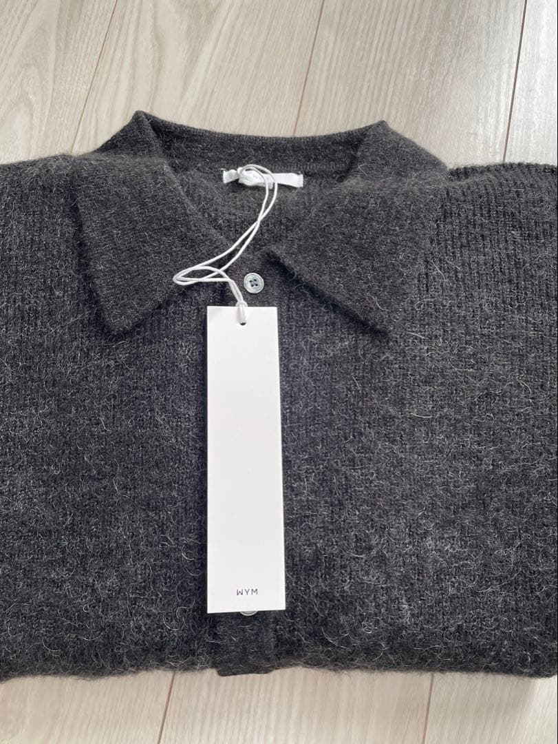 【WYM MOHAIR BLEND KNIT SHIRT CARDIGAN