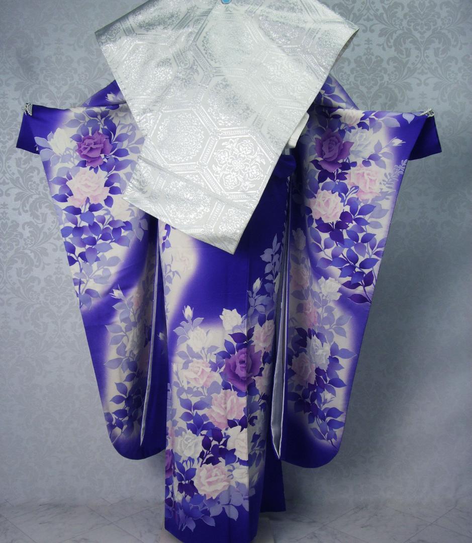 ももちゃん様 振袖5点セット 薔薇 ホワイトレースセット