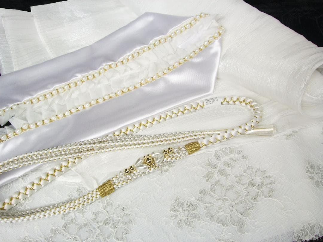 ももちゃん様 振袖5点セット 薔薇 ホワイトレースセット