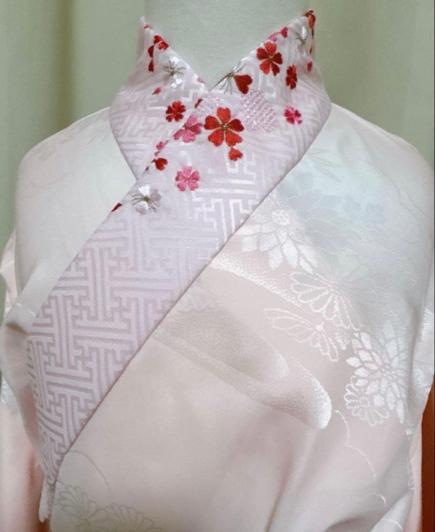 豪華逸品手描き友禅♡七五三　7歳　女の子　セット一式　ピンク朱色　ゴールド　正絹