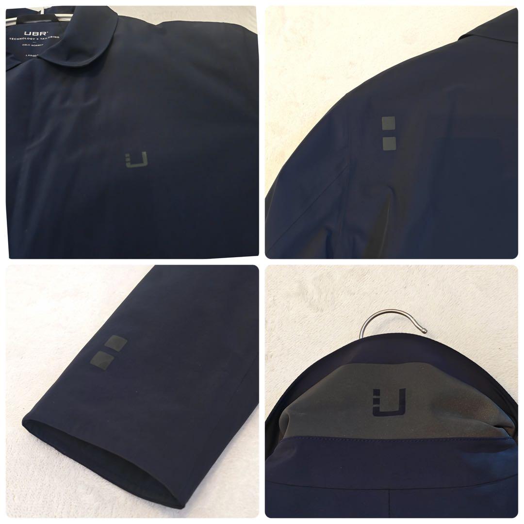 極美品 UBR レギュレーターコート ネイビー ナイロン 高機能中綿 防水透湿