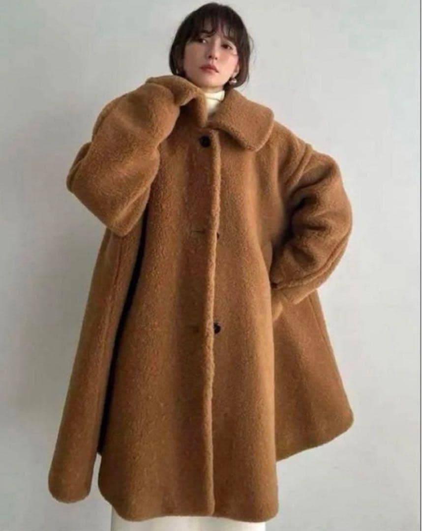 ☆ 【CLANE】VOLUME FLARE BOA COAT - メルカリ