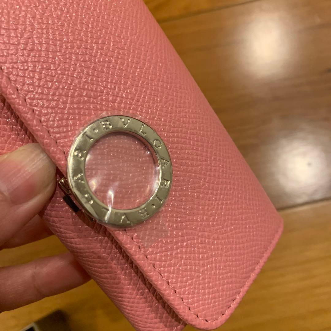 値下げ可能　BVLGARI ピンク レザー キーケース
