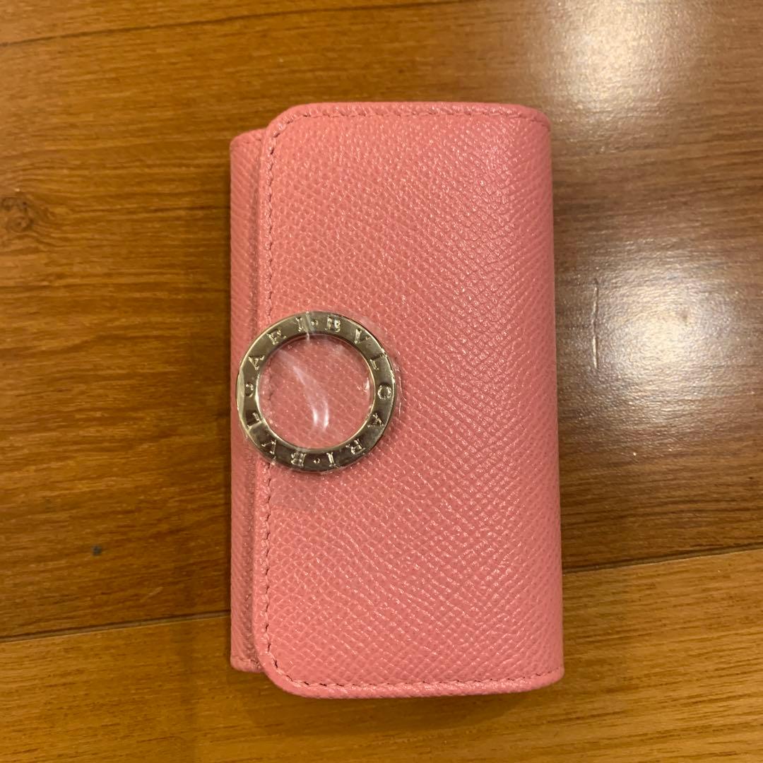 値下げ可能　BVLGARI ピンク レザー キーケース