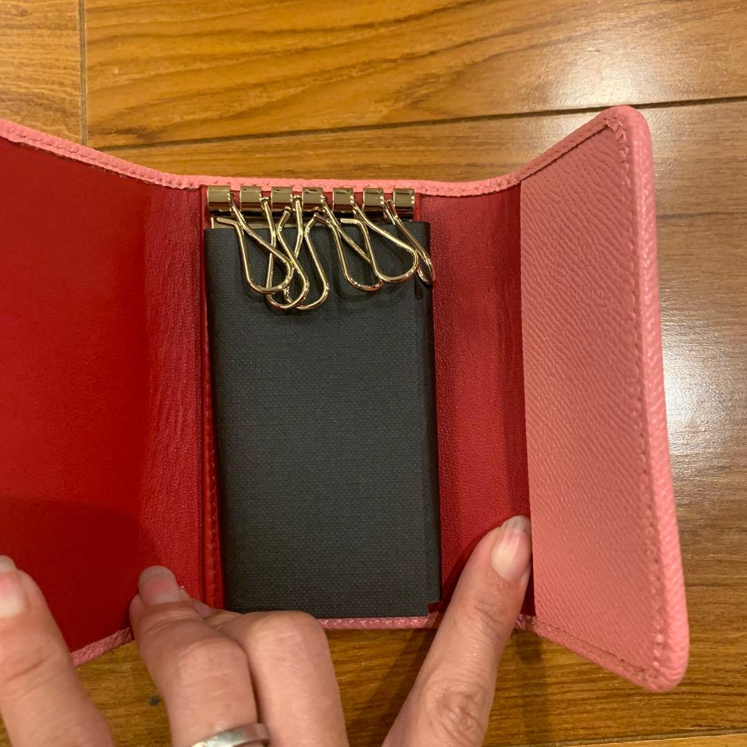 値下げ可能　BVLGARI ピンク レザー キーケース