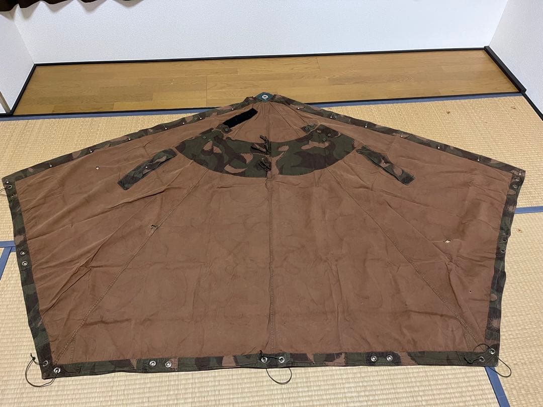 軍幕　ハンガリー軍　2枚　ポンチョ　タープ　ブッシュクラフト