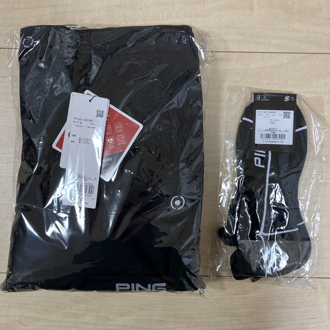 PING ピン 中綿 ゴルフ パンツ メンズ M