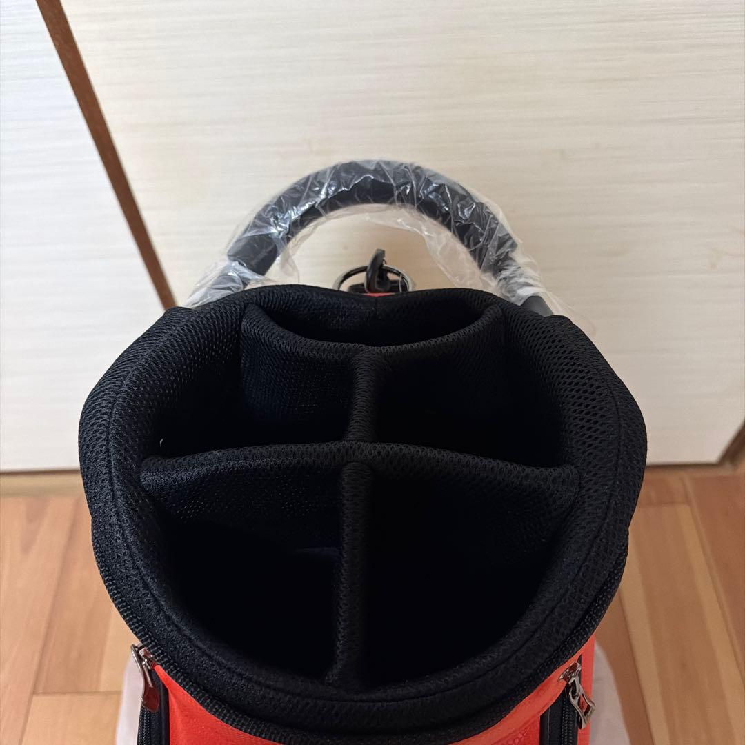 早い者勝ち‼️22PUMA キャディバッグ ブラック/オレンジ　9.5型
