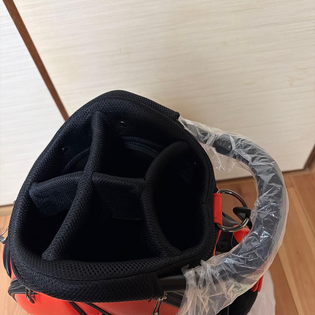 早い者勝ち‼️22PUMA キャディバッグ ブラック/オレンジ　9.5型