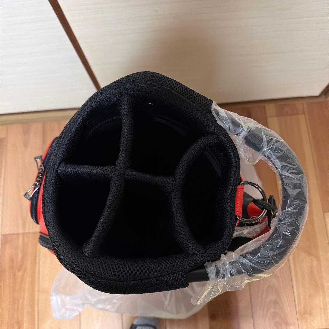 早い者勝ち‼️22PUMA キャディバッグ ブラック/オレンジ　9.5型