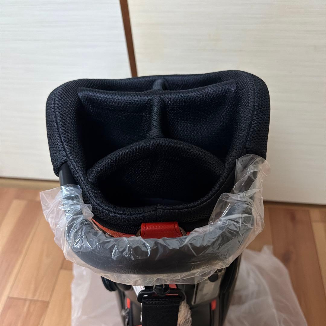 早い者勝ち‼️22PUMA キャディバッグ ブラック/オレンジ　9.5型