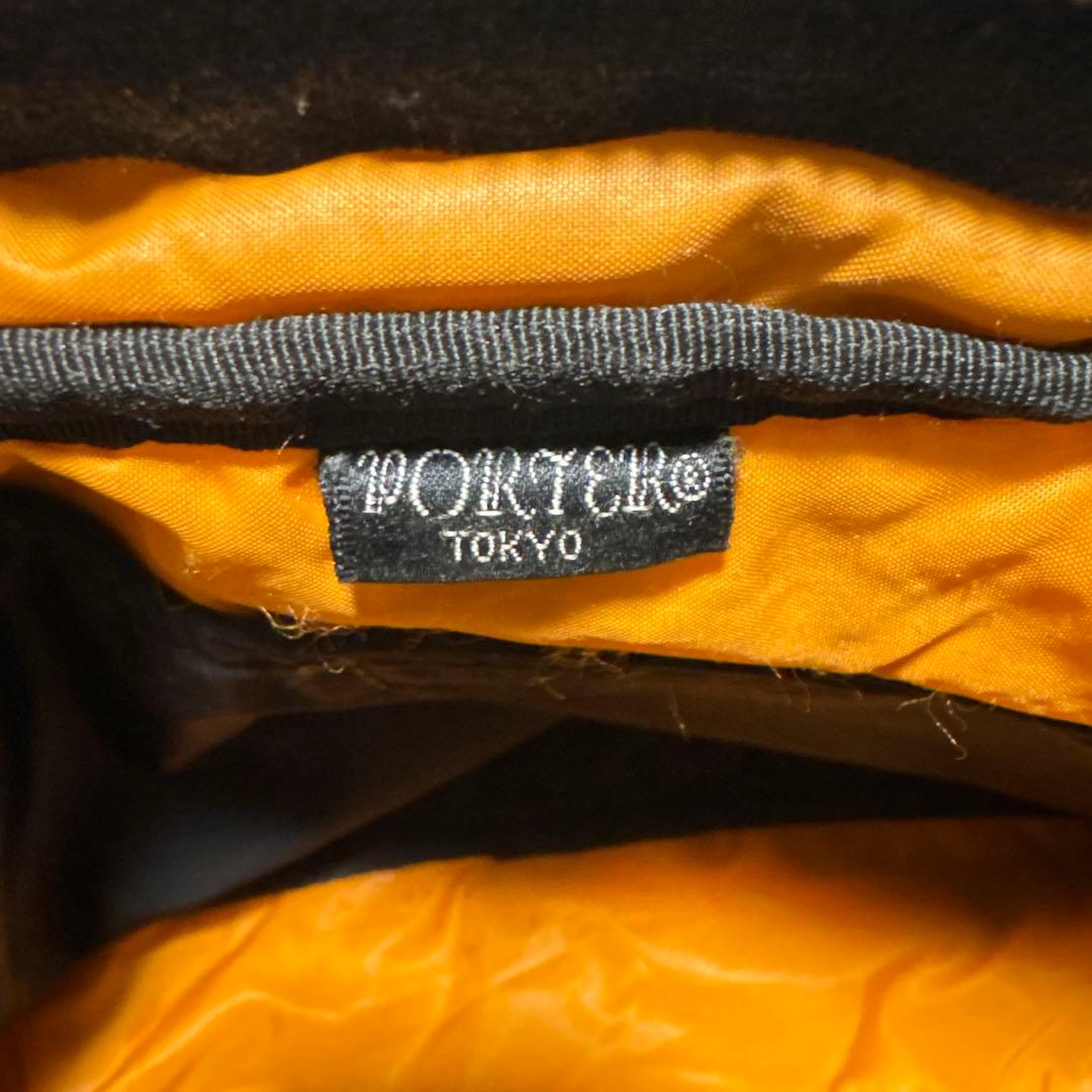 ポーター　タンカー　ショルダーバッグ　二層　ブラック