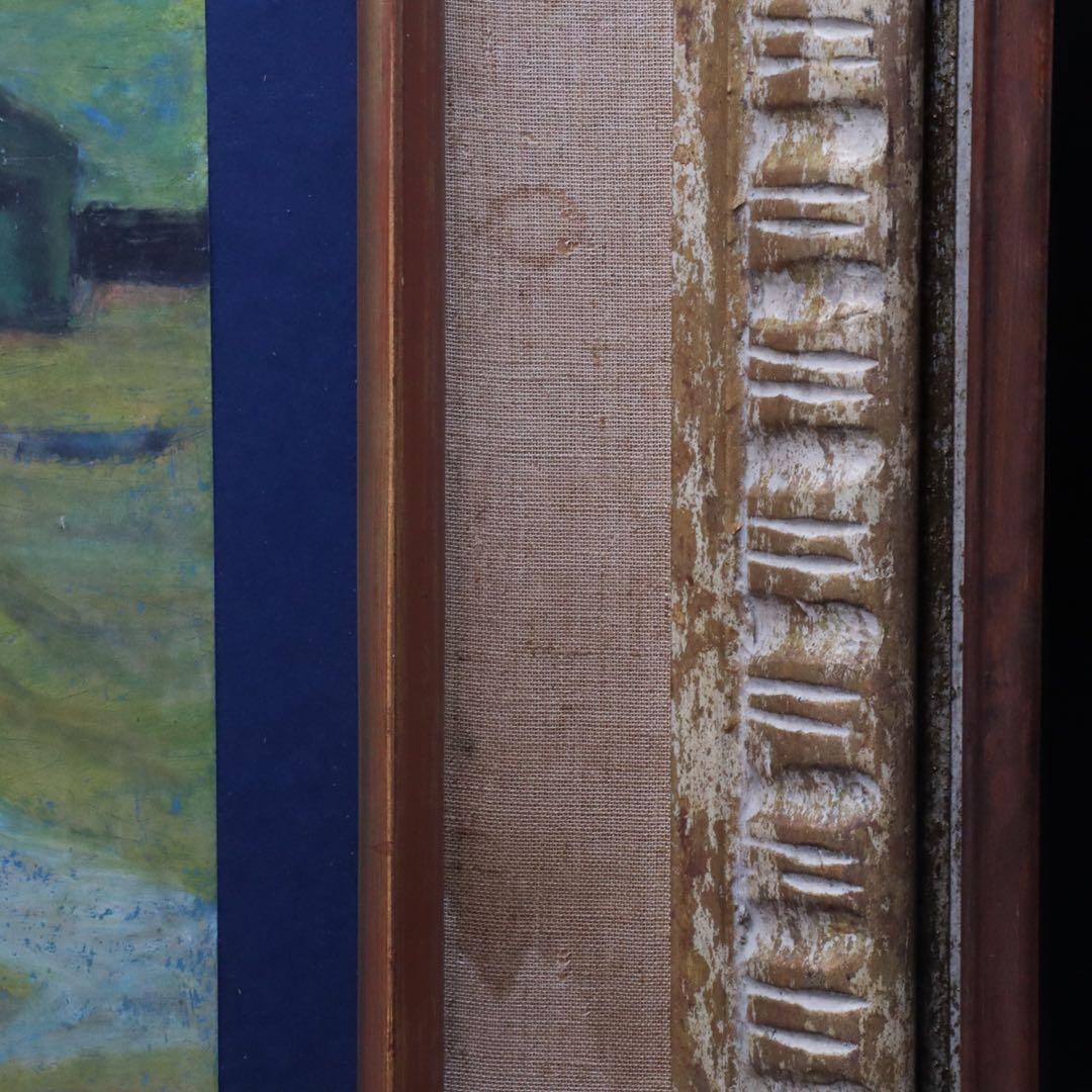 坂本繁二郎 肉筆パステル画 紙本