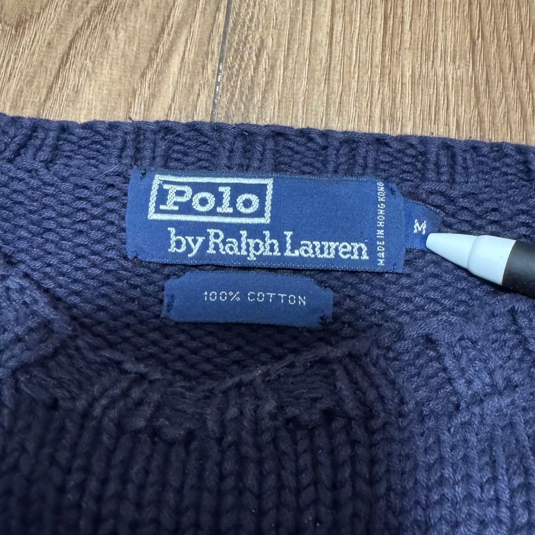 90s polo by ralph lauren 星条旗 コットンニット M - メルカリ