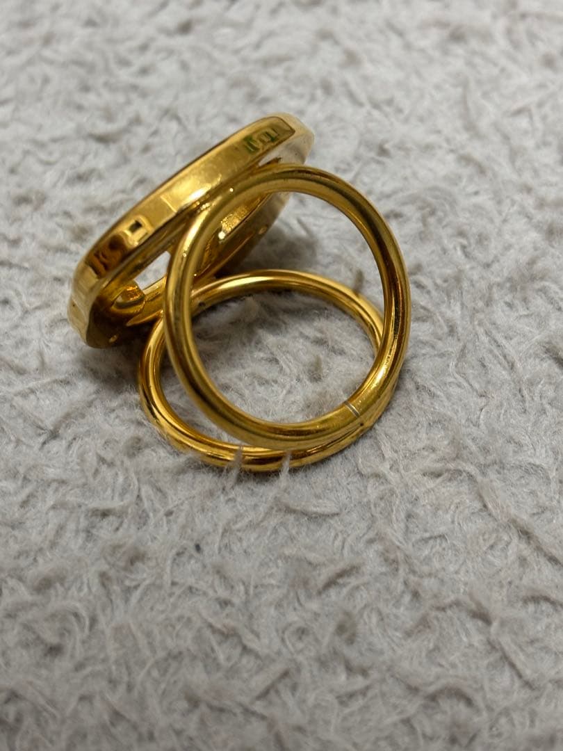 GUCCI スカーフリング インターロッキングG ゴールド イタリア製