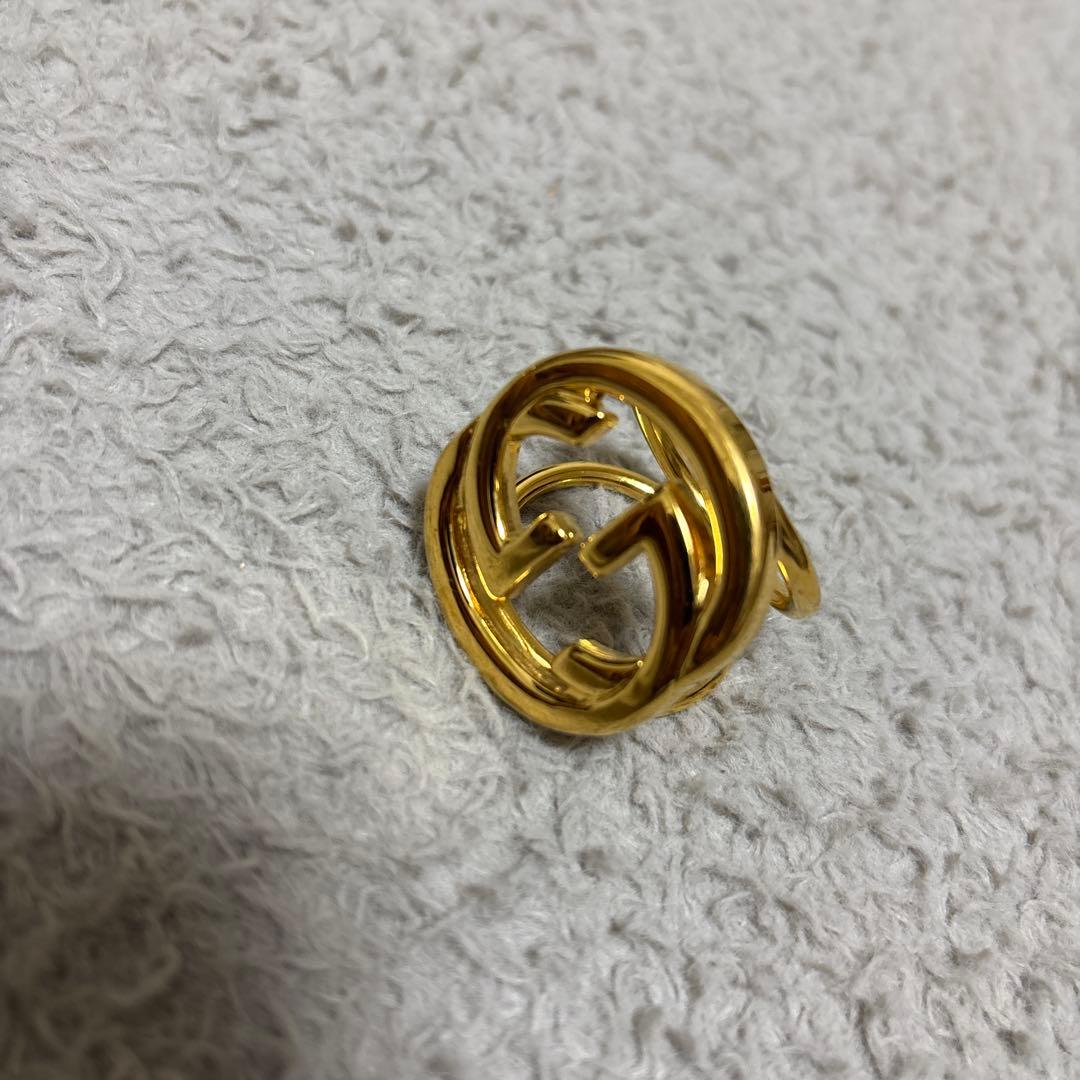 GUCCI スカーフリング インターロッキングG ゴールド イタリア製