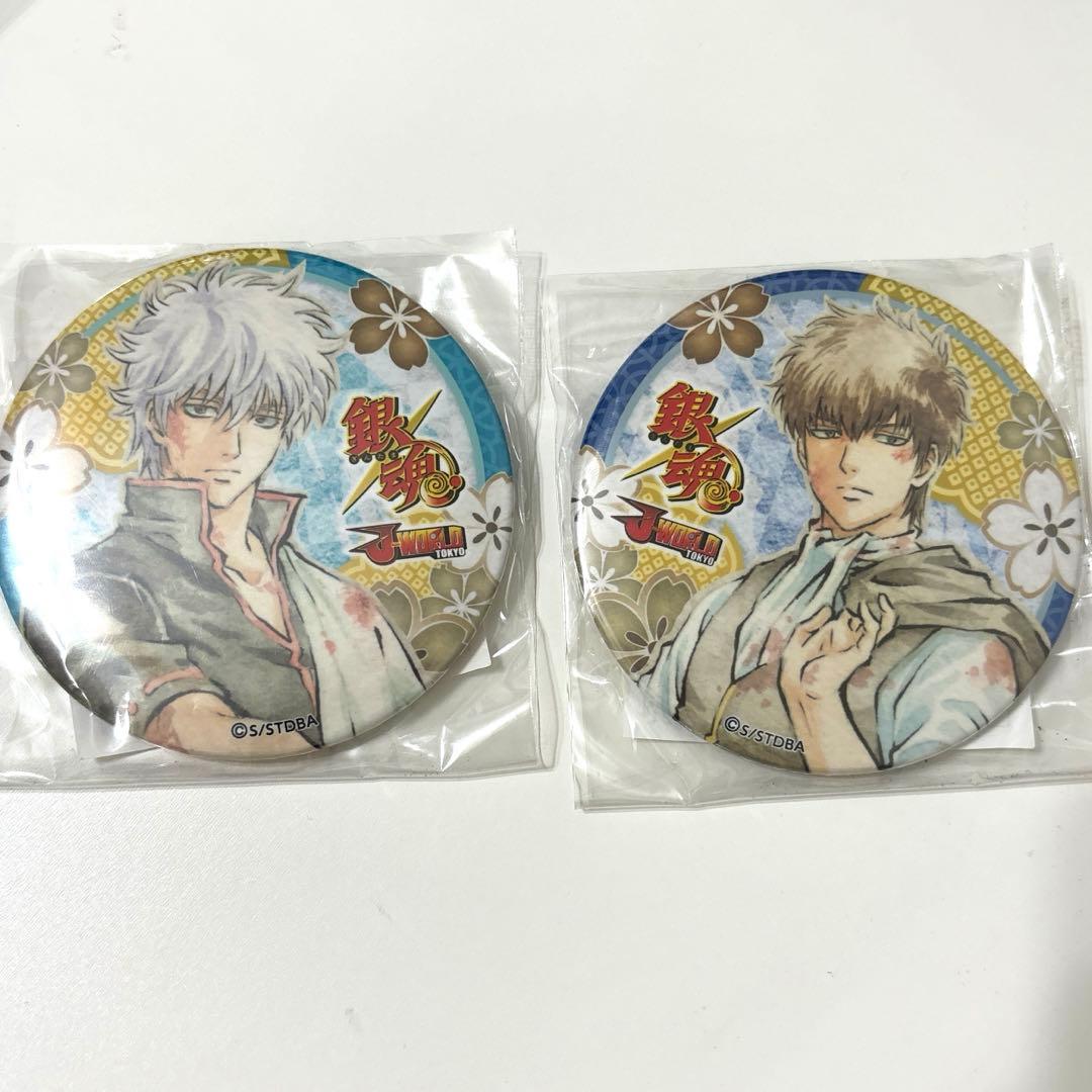 銀魂 花鳥風月 J-WORLD 缶バッジ 坂田銀時 花鳥賞銀さん