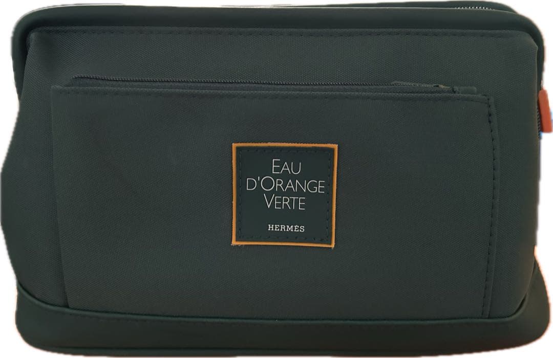 エルメス HERMES ポーチ 化粧ポーチ バッグ ノベルティ グリーン