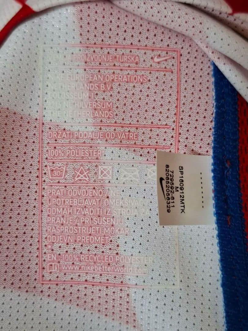 は*な様 クロアチア代表モドリッチ選手支給ユニホーム10番2016年モデル