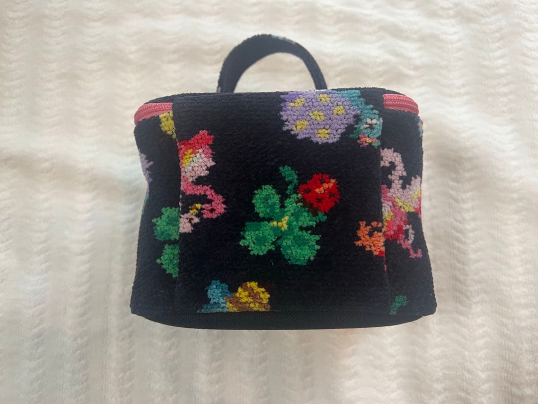 タグなし】フェイラー FEILER バニティポーチ ネイビー 神崎恵 コラボ