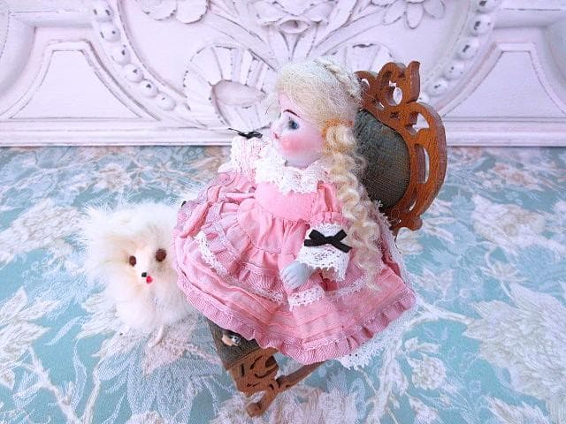 アンティーク　ジャーマン　ミニョネット　☆　オールビスク　ビスクドール