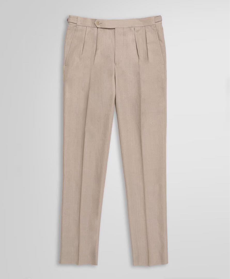 ブルックスブラザーズ ウールリネン シャンブレーツイル スラックス 32