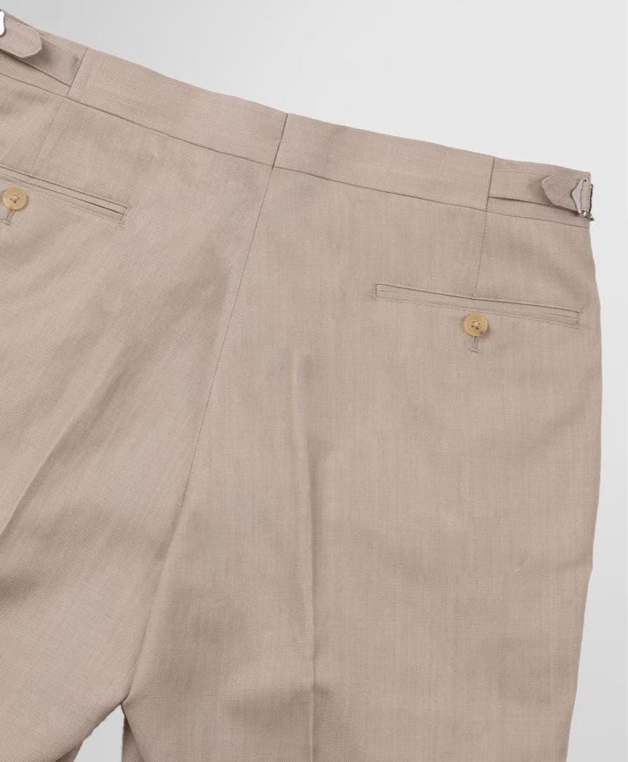 ブルックスブラザーズ ウールリネン シャンブレーツイル スラックス 32