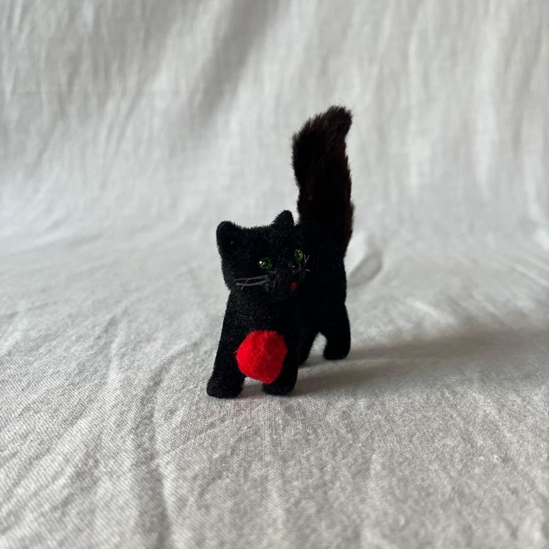 アンティーク 黒ねこKunstlerschutz ワグナー西ドイツ