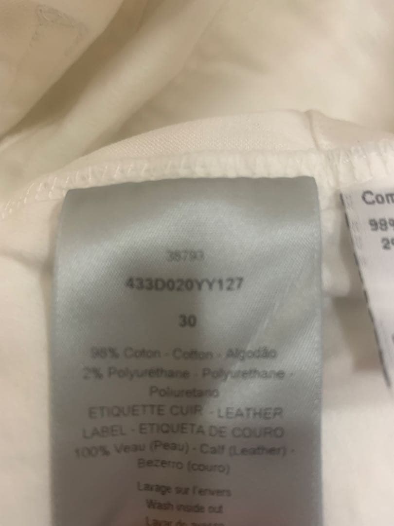 dior homme ディオール　オム　ホワイトデニムパンツ 30 日本製