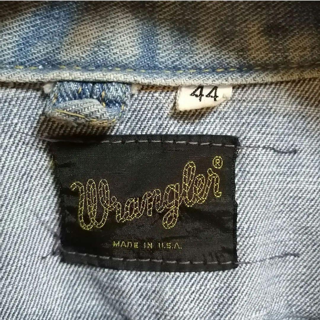 Wrangler 24MJZ 希少黒タグ初期 44 1970〜71ハギ有り
