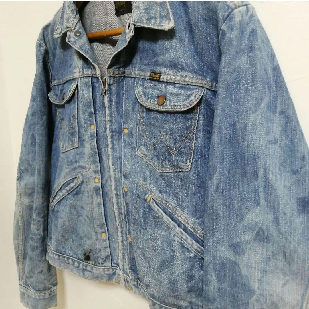 Wrangler 24MJZ 希少黒タグ初期 44 1970〜71ハギ有り