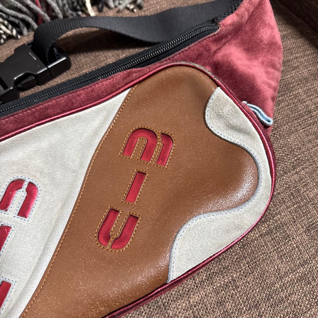 バッグ 00s special archive miumiu logo body bag