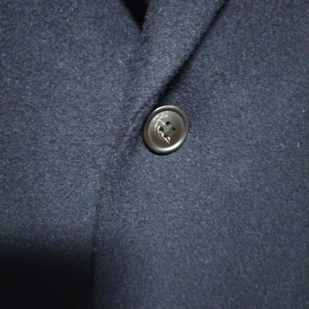 UNIQLO　ユニクロ　ネイビー　ウールカシミヤチェスターコート　メンズS