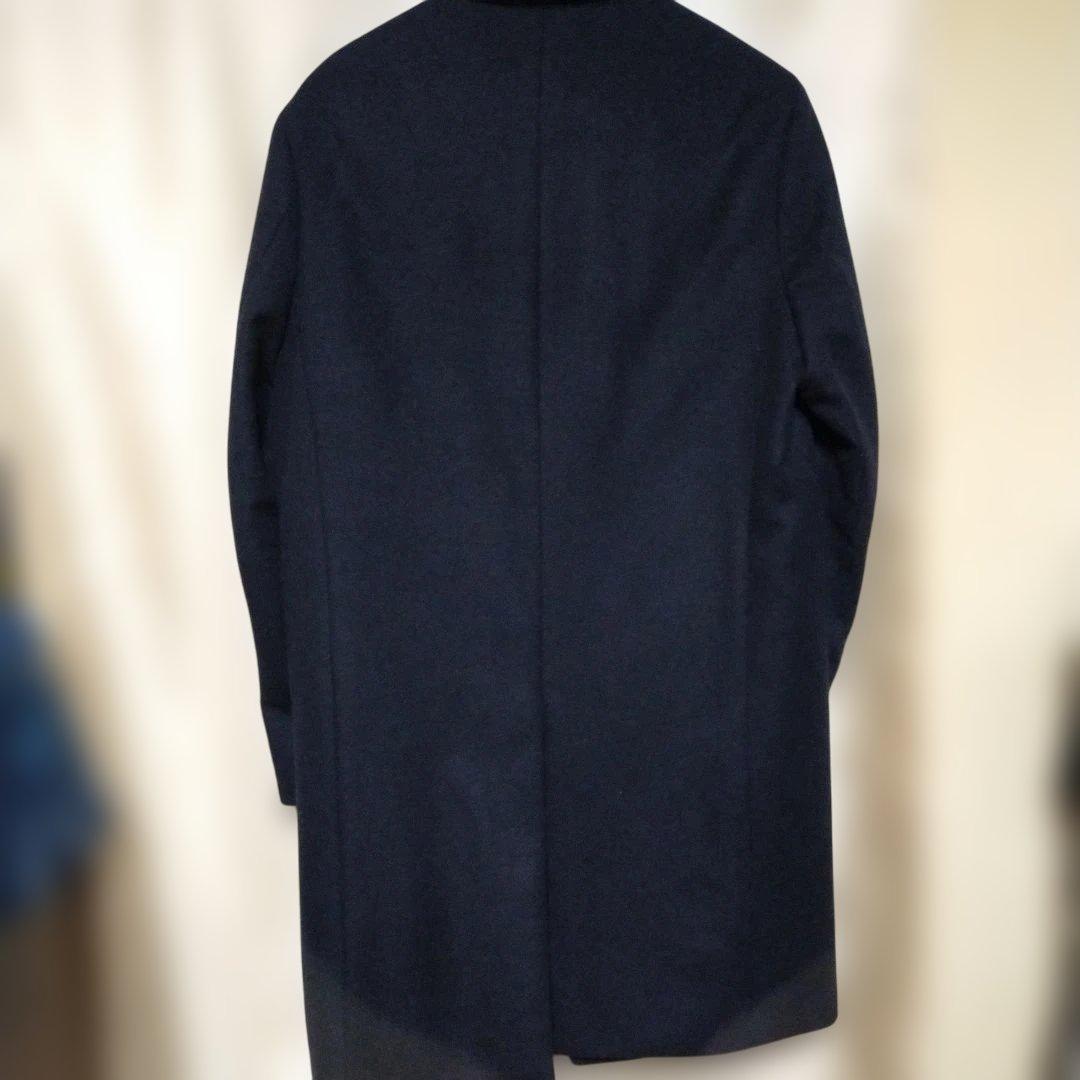 UNIQLO　ユニクロ　ネイビー　ウールカシミヤチェスターコート　メンズS