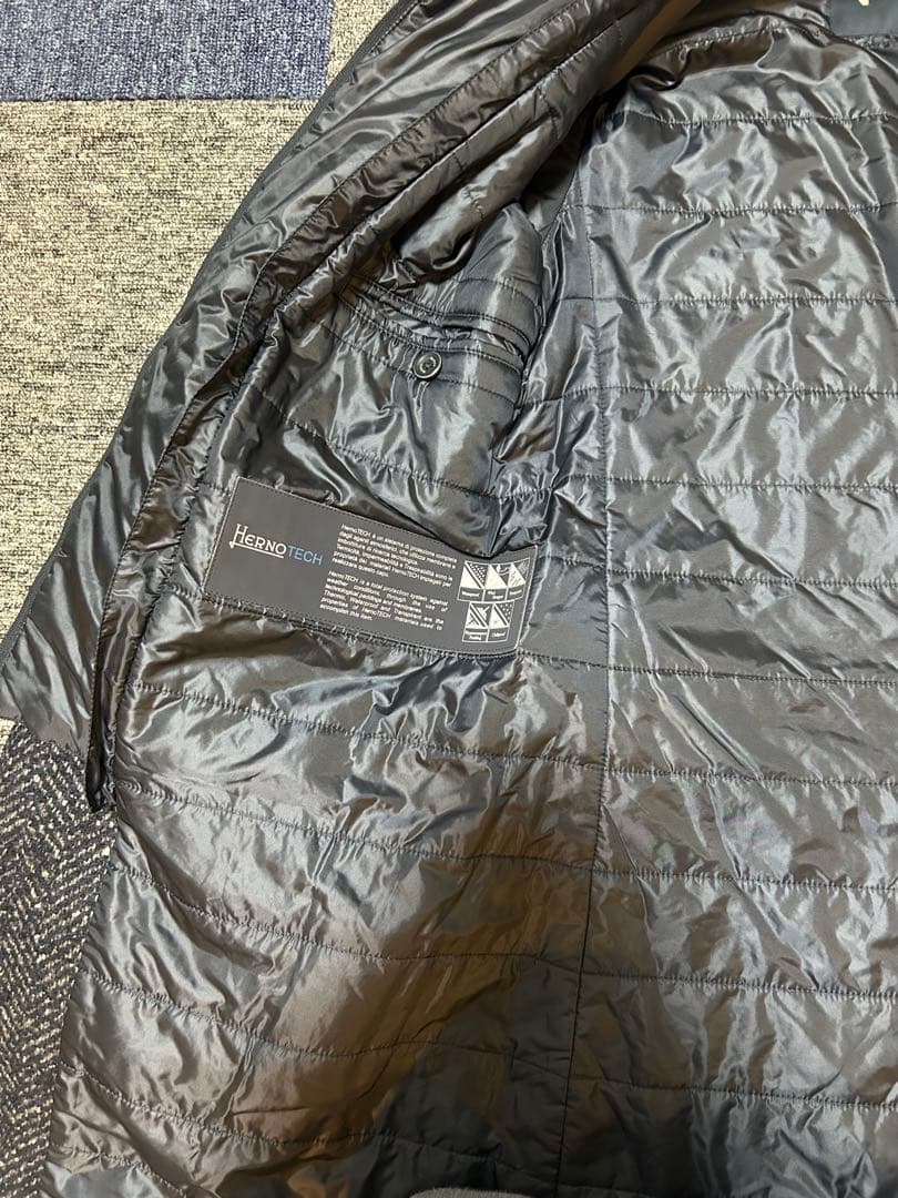 〔美品〕HERNO（ヘルノ）チェスターコートネイビー44