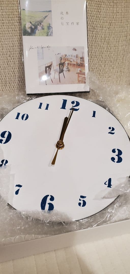 掛け時計 七宝焼 Kenichi Kondo