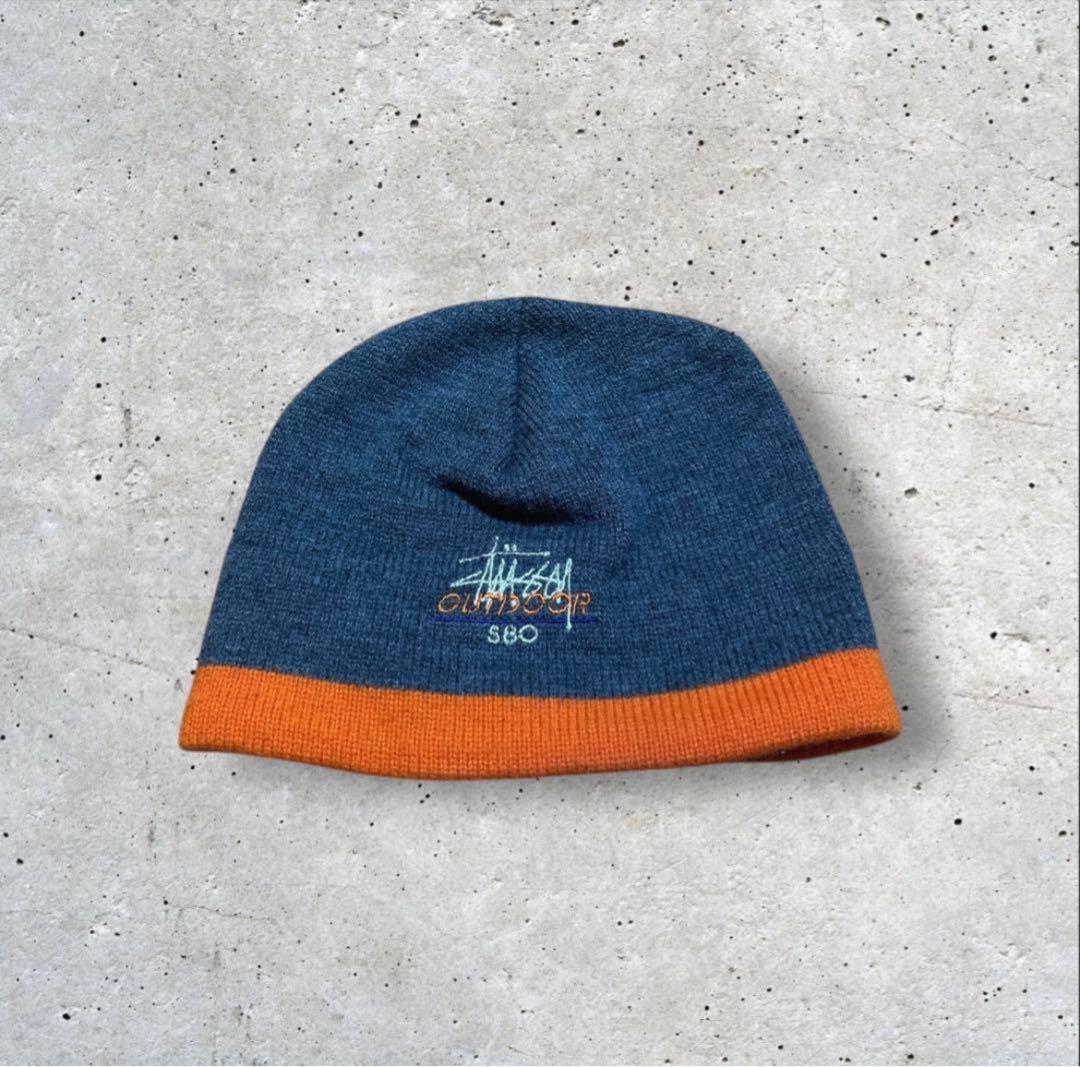old sttusy ビーニー y2k 90s OLD STUSSY knit vintage ビーニー y2k