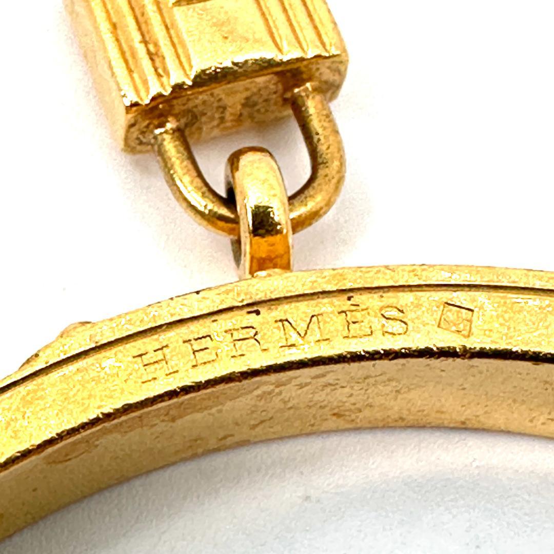 【箱付き】HERMES ゴールド ケリー南京錠 バングル ブレスレット