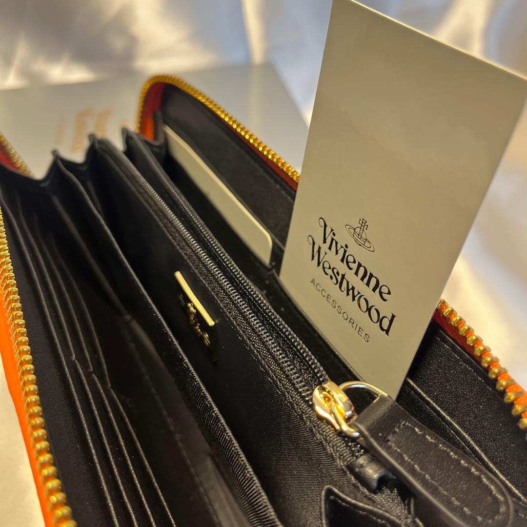 新品 Vivienne Westwood オレンジ 長財布