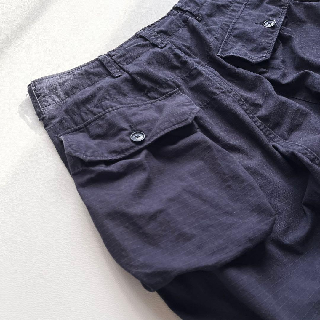 『ENGINEERED GARMENTS』カーゴパンツ／ドローコード／S／紺