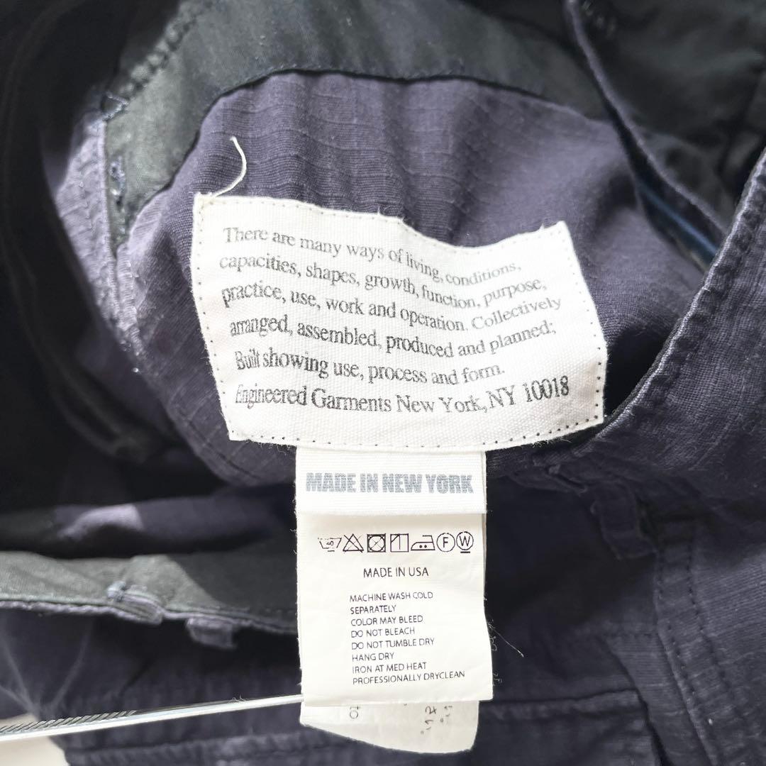 『ENGINEERED GARMENTS』カーゴパンツ／ドローコード／S／紺